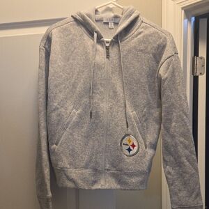 WEAR By Erin Andrews Steelers Zip-Up Hoodie Sz Small